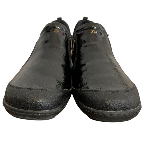 Rieker Remonte Soft Shoes Sneakers Womens 9.5/40 Black Metallic Zip Up Slip On - Picture 5 of 9